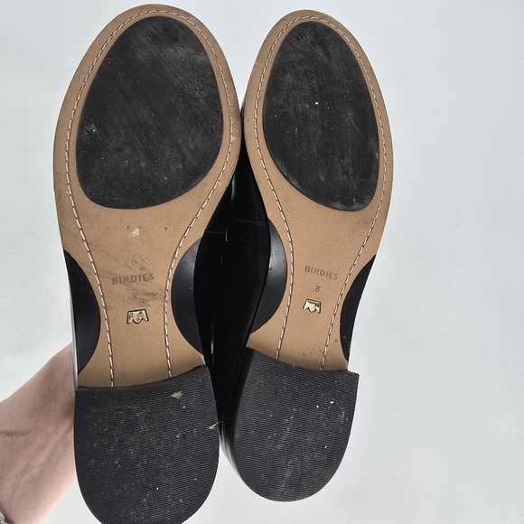 Birdies Women black Loafer starling 20 flats slip on suede leather size 8 - Picture 6 of 11